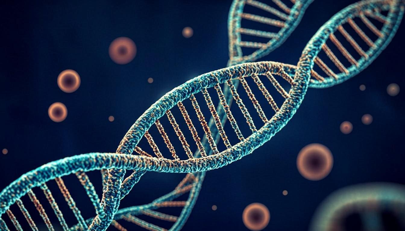 DNA double helix biotechnology visualization