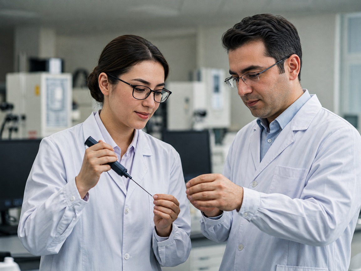 Scientists conducting biotechnology research in the laboratory