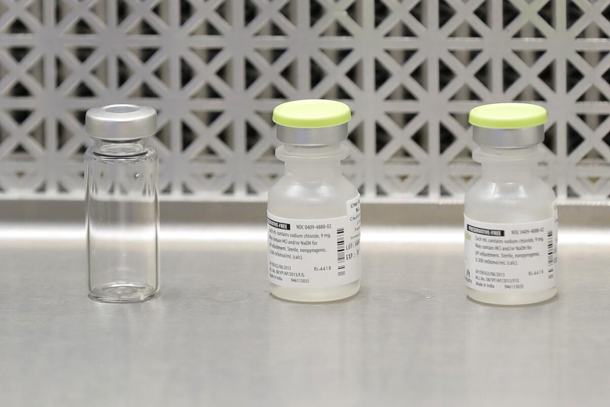 Vaccine research vials in the laboratory